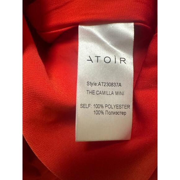 NEW Atoir REVOLVE Red Mini Dress Size 8 Camilla Photoshoot Bows Unique Birthday - Picture 8 of 11